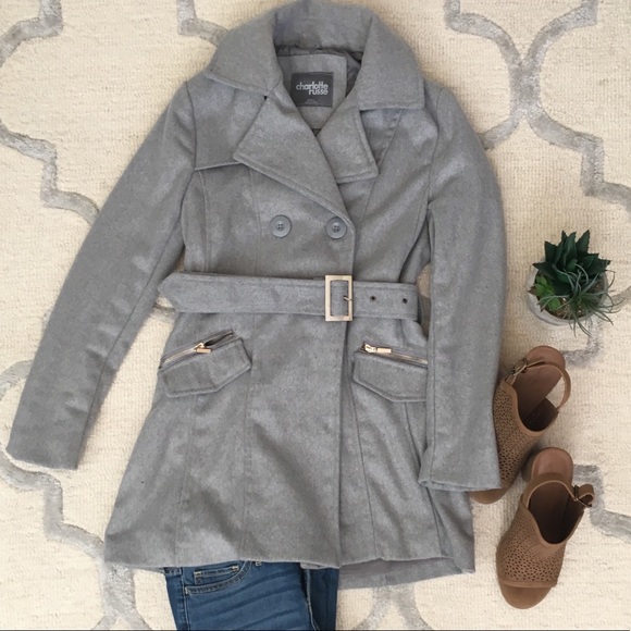Jackets & Blazers - Gray Pea Coat